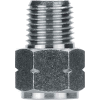 AIGNEP Adapter, 82241N-02-02, 1/8" Male NPTF x 1/8" Female G Thread, Nickel Plated Brass - Pkg Qty 5