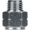 AIGNEP Adapter, 82242N-08-08, 1/2" Male G Thread x 1/2" Female NPTF, Nickel Plated Brass - Pkg Qty 3
