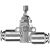 AIGNEP Inline Needle Valve, 82830-06, 3/8" Tube, Nickel Plated Brass