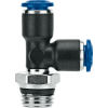AIGNEP Swivel Run Tee, 85222-53-32, 5/32" Tube x 10-32 UNF Male Thread , Composite Body - Pkg Qty 5