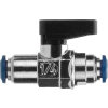 AIGNEP Mini Ball Valve 86320-04-04, 1/4" Tube X 1/4" Tube - Min Qty 6