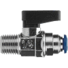 AIGNEP Ball Valve 86330-06-06, 3/8" Tube X 3/8" Male Nptf - Min Qty 7