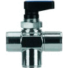 AIGNEP 3-Pos Mini Ball Valve 86700-02, Closed Center, 1/8" Female Nptf - Min Qty 4