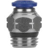 AIGNEP Straight Male 87000-06-06, 3/8" Tube x 3/8" Swift-Fit Universal Thread - Pkg Qty 10