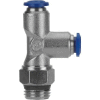 AIGNEP Swivel Run Tee 87222-06-08, 3/8" Tube x 1/2" Swift-Fit Universal Thread - Pkg Qty 5