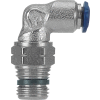 AIGNEP Swivel Elbow, 88115-53-32, 5/32" Tube x 10-32 UNF Thread, Nickel Plated Brass - Pkg Qty 5
