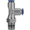 AIGNEP Swivel Male Run Tee 88222-02-04, 1/8" Tube x 1/4" NPTF - Pkg Qty 5