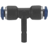 AIGNEP Plug-In Tee, 88240-06, 3/8" Stem x 3/8" Tube, Composite Body - Pkg Qty 5