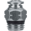 AIGNEP Straight Male, 89000-06-06, 3/8" Tube x 3/8" Swift-Fit Univ. Thread, Metallic Collet - Pkg Qty 10