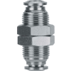 AIGNEP Bulkhead Union, 89050-53, 5/32" Tube, Metallic Collet - Pkg Qty 10