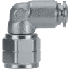 AIGNEP Female Elbow, 89105-06-04, 3/8" Tube x1 /4" NPTF Female, Metallic Release Collet - Pkg Qty 10