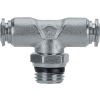 AIGNEP Swivel Branch Tee, 89210-02-02, 1/8" Tube x 1/8" Swift-Fit, Metallic Collet - Pkg Qty 10