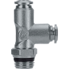 AIGNEP Swivel Run Tee, 89222-53-02, 5/32" Tube x 1/8" Swift-Fit, Metallic Collet - Pkg Qty 5