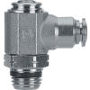 AIGNEP Needle Valve, 89973-04-02, Screw Adj., 1/4" Tube x 1/8" Swift-Fit, Metallic Collet