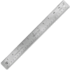 Westcott® Stainless Steel Ruler with Non Slip Cork Base, 12" Long, 1 Each