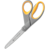 Westcott® Titanium Bonded Scissors with Soft Grip Handles, 8"L Bent, Gray/Yellow - Pkg Qty 6