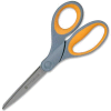 Westcott® Titanium Bonded Scissors, 8"L Straight, Gray/Yellow, 2/Pack