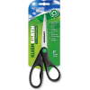 Westcott® KleenEarth Recycled Stainless Steel Scissors, 8"L Straight, Black - Pkg Qty 6