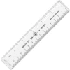 Westcott® English and Metric Shatterproof Ruler, 6" Long, Clear