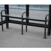 Anti Vagrant Bench for 12' Shelter, Bronze