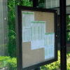 Weather resistant Bulletin and Schedule Holder Bronze 30" x 36"