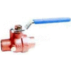 American Valve G200sw-1 Ball Valve, W/Waste, Cxc, Sweat Ends, 1", Brass - Pkg Qty 12