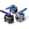 American Valve P200UP-2 Ball Valve, True Union, Viton, Threaded, 2", PVDF
