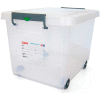 Araven 01183 - Food Storage Container W/Lid, HDPE, 63.4 Qt., Stackable, White - Pkg Qty 4