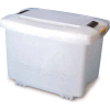 Araven 01870 - Food-Bac Transport Container W/Lid, HDPE, 73.9 Qt., W/ Wheels, White - Pkg Qty 4