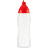 Araven 02556 - Sauce Dispenser, Non-Drip, LDPE, 0.7 Qt., Translucent & Red - Pkg Qty 16