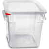 Araven 91854 - Food Storage Container W/Lid, Polycarbonate, 8.4 Qt., Colorclip®, Clear - Pkg Qty 6
