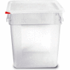 Araven 91856 - Food Storage Container W/Lid, Polycarbonate, 19 Qt., Colorclip®, Clear - Pkg Qty 6