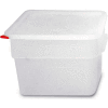 Araven 91864 - Food Storage Container W/Lid, Polycarbonate, 12.6 Qt., Colorclip®, Transparent - Pkg Qty 6