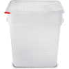 Araven 91865 - Food Storage Container W/Lid, Polypropylene, 19 Qt., Colorclip®, Transparent - Pkg Qty 6