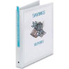 Economy Reference View Binders, 1&quot; Capacity, White