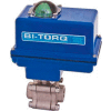 BI-TORQ 1/2" 3-Pc SS NPT Fire Safe Ball Valve W/NEMA 4 115VAC/4-20mA Positioner