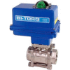 BI-TORQ 1" 3-Pc SS NPT Ball Valve W/NEMA 4 115VAC
