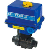 BI-TORQ 3/4" 3-Way CPVC Ball Valve W/ NEMA 4 115VAC