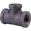 Anvil 3 In. X 1 In. X 3 In. Black Malleable Iron Tee