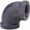 2 In. Black Malleable 90 Degree Elbow 150 PSI Lead Free
