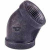 1-1/2 In. Black Malleable 45 Degree Elbow 150 PSI Lead Free