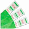 Advantus® Tyvek® Wrist Bands, 10" x 3/4", Green, 100 Bands/Pack