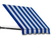 Awntech CR32-4BBW, Window/Entry Awning 4' 4-1/2&quot; W x 2'D x 3' 8&quot;H Bright Blue/White
