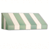 Awntech EN24-4SLCR, Window/Entry Awning 4' 4-1/2"W x 4'D x 2' 7"H Sage/Linen/Cream