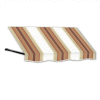 Awntech ER1030-5WLTER, Window/Entry Awning 5' 4-1/2"W x 2' 6"D x 1' 4"H White/Linen/Terra Cotta