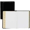 Wilson Jones® Minute Book, 8-1/2" x 14", Black Leather Cover, 250 Pages/Book
