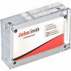 Azar Displays 104438, Vertical/Horizontal Sign Holder W/ Block Stand, 4-1/2"W x 1-1/2"D x 3"H