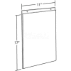Global Approved 162708 Vertical Wall Mount Acrylic Sign Holder, 11" x 17", Acrylic
