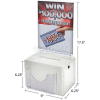 Global Approved 206387 Large Acrylic Suggestion Box, 7.75" x 6", Acrylic ,1 Piece