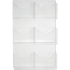 Azar Displays 252098, 6 Pocket Magazine/Letter Holder, 18-7/8"W x 1-1/2"D x 33-5/8"H - Pkg Qty 2